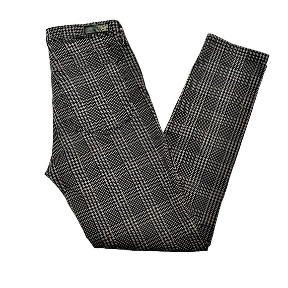 Ag Adriano Goldschmied Houndstooth Pima Cigarette Ankle Pant Blk/Gr Size 28 #937 - Picture 4 of 8